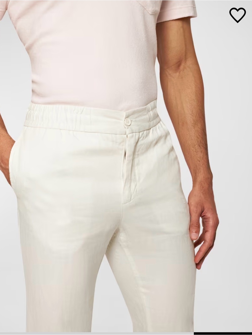 Orlebar Brown Washed Slub Linen Cropped Fit